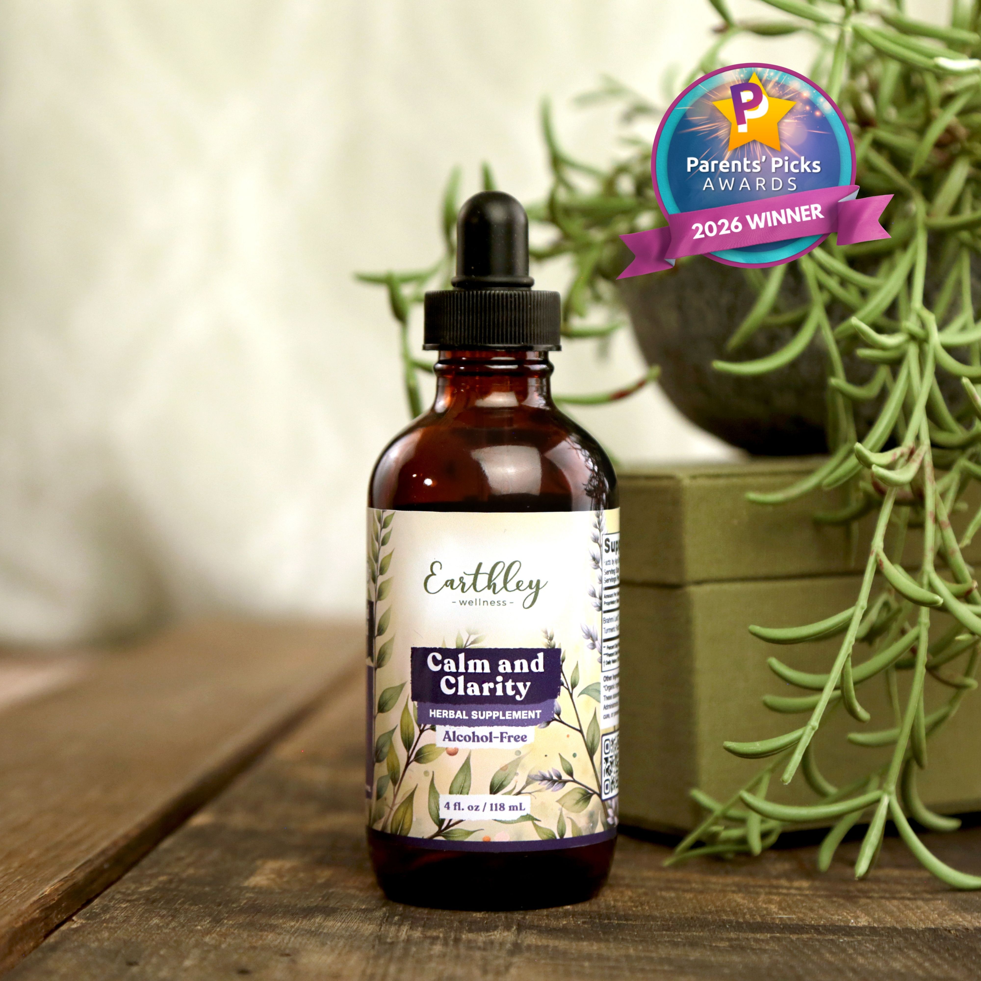 Calm & Clarity Herbal Tincture | Stress & Focus Support | Natural
