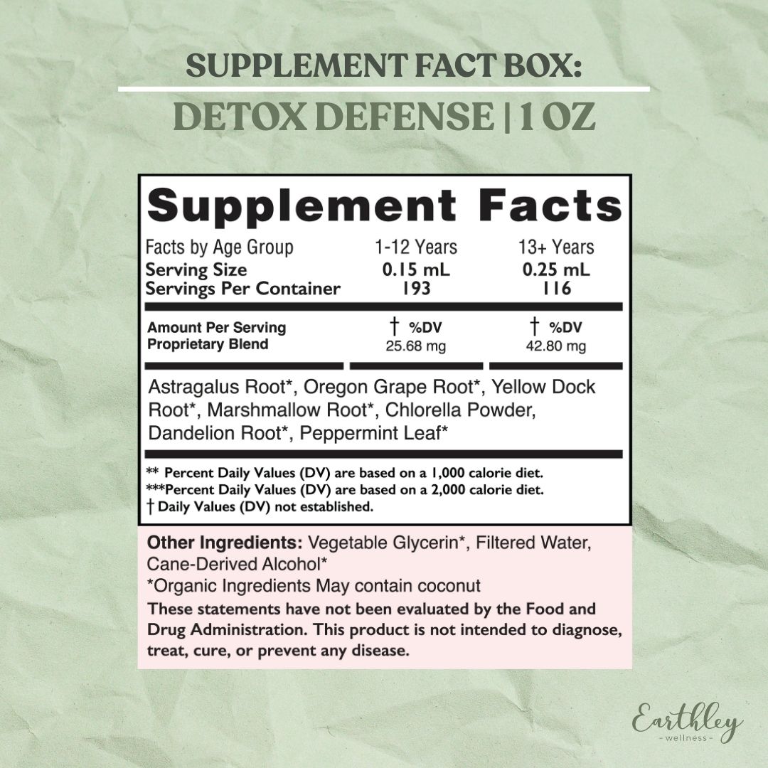 Detox Defense Herbal Extract | Gentle Cleansing Support | Natural